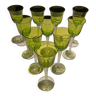 10 verre Laliques roemer en Cristal  modèl Trèves  France 1955