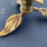 Set of 2 bronze candle holders