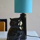 Vintage owl lamp 1980 ceramic holland