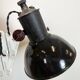 Industrial Black Enamel Scissor Wall Lamp, 1950s