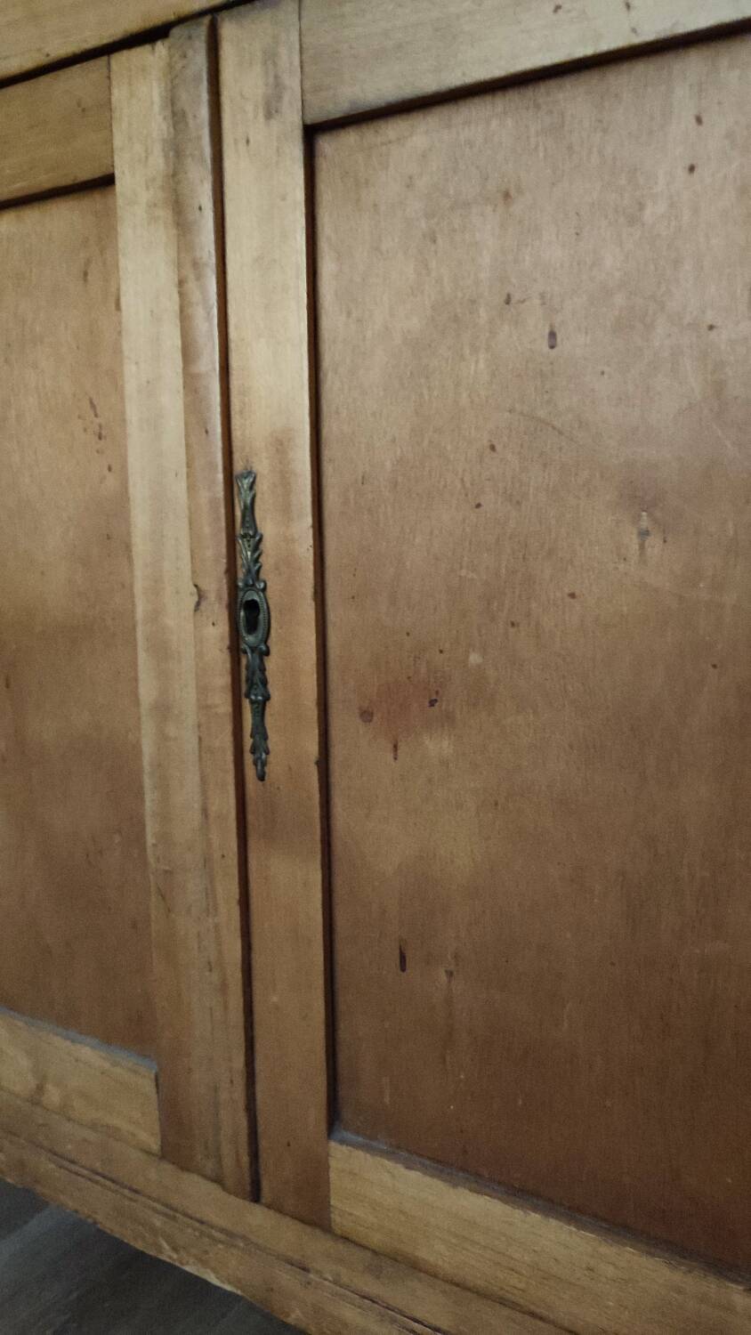 Vintage light wood sideboard