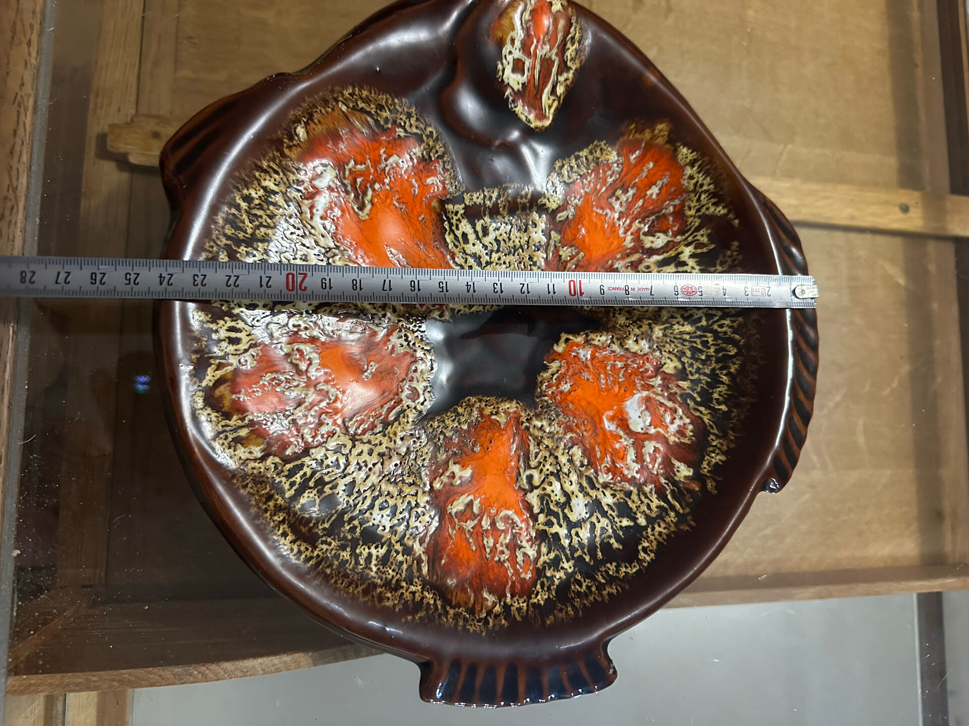 6 vintage fish plates signed Marius Giuge - Vallauris