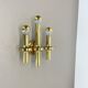 rare Brass tube "TORCH" Wall Light sconce by GAETANO SCIOLARI, Italy 1970s