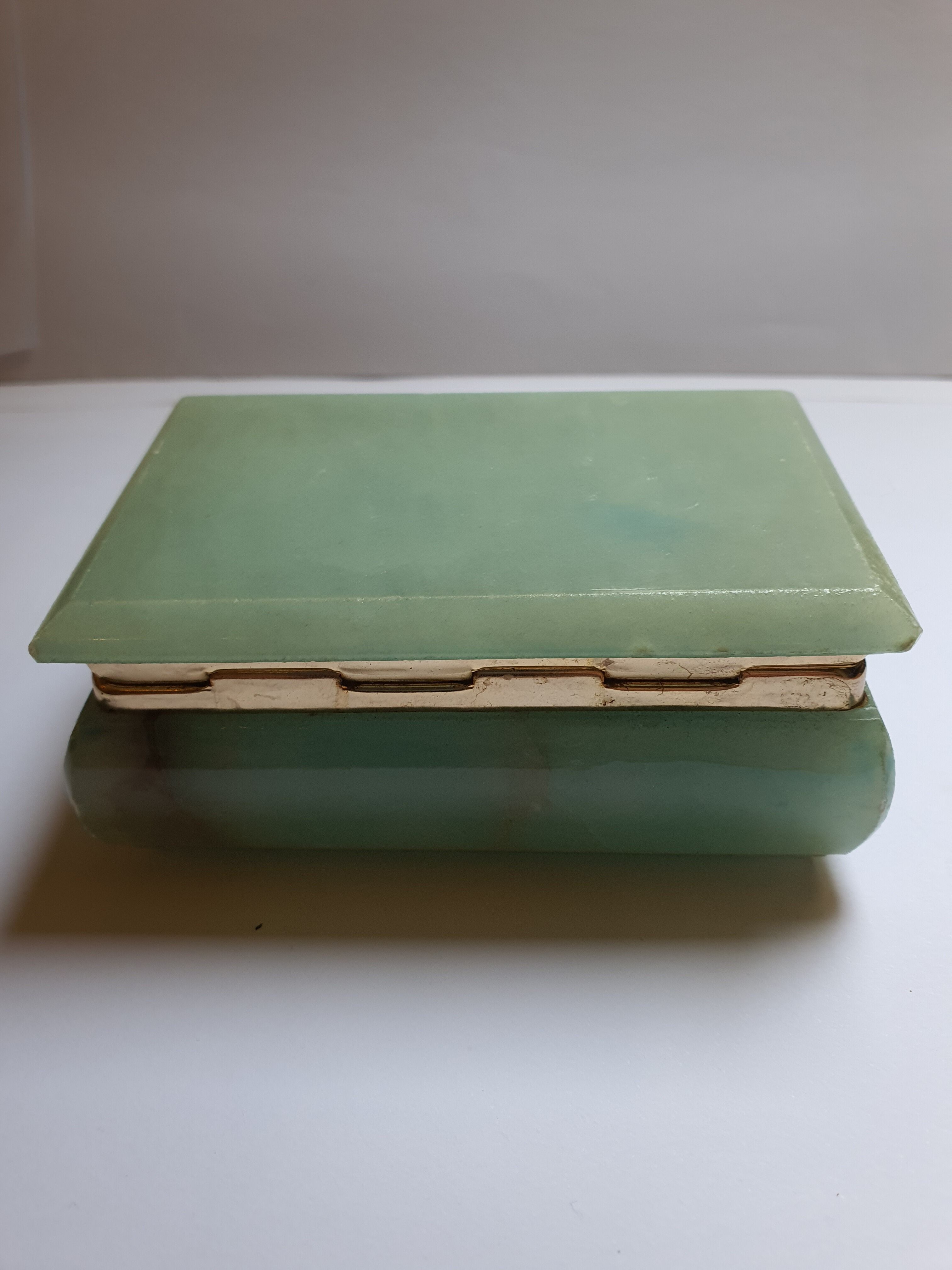 Vintage onyx marble jewelry box