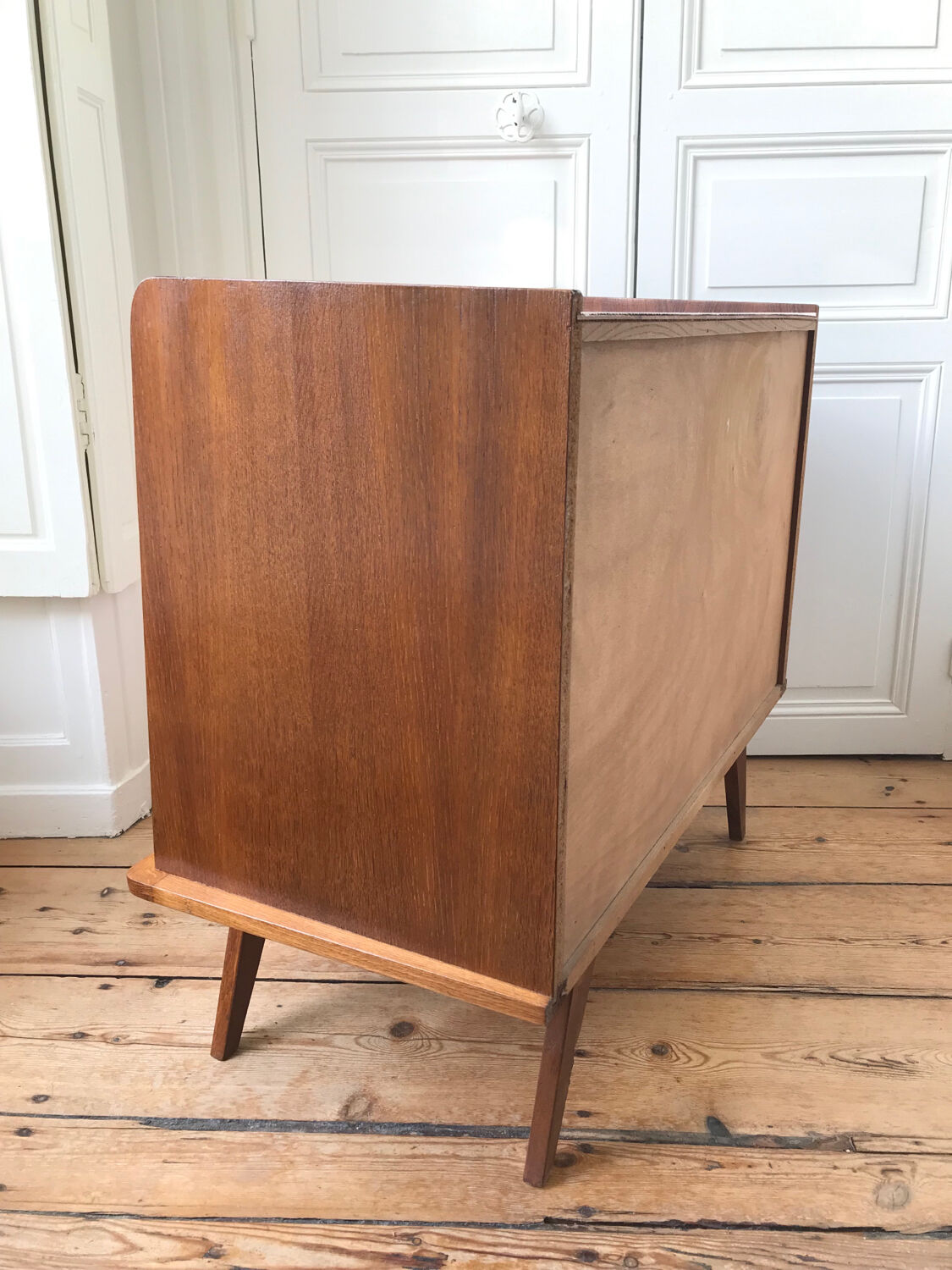 Vintage chest of drawers revisited in Setting Plaster from Farrow & Ball