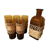 Vintage glass/carafe service