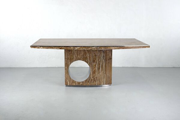 Table à manger en Marbre par Willy Rizzo, Italy-1960s