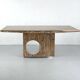 Dining table in marble by Willy Rizzo, Italy - 1960s
