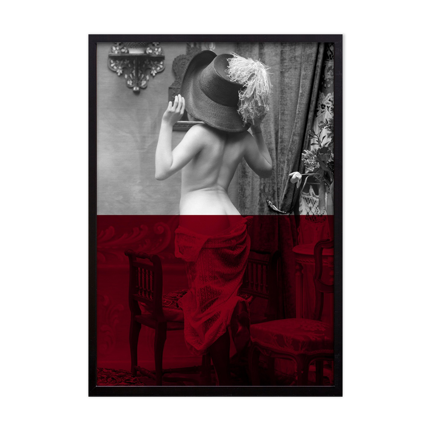 Vintage photography woman cabaret 1900 - 70 x 100 cm