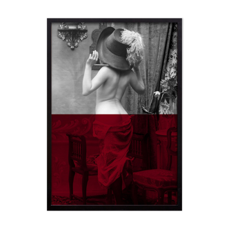 Photographie vintage femme cabaret 1900 - 70 x 100 cm