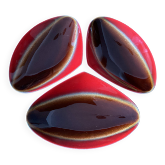 3 ceramic bowls by Verceram - 1950s-60s