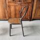 Set of 2 Mobilor chairs - 1950's - metal and wood