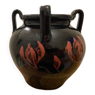 Art deco stoneware vase