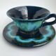 Deep blue Vallauris teacup