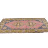 Oushak Handknooted Floral Carpet