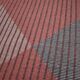XL midcentury bouclé abstract design geometric rug / carpet, 1950s