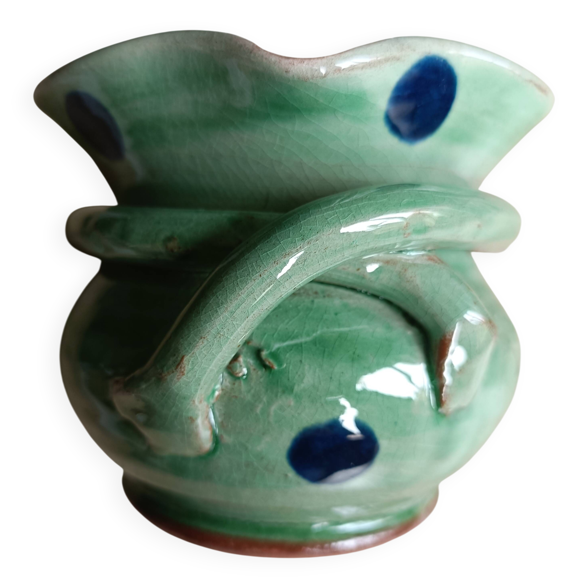 Aulps pottery trinket tray, Haute-Savoie