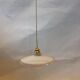 Vintage opaline hanging lamp