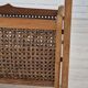 1970s, Danish newspaper side table. Solid oak wood, furniture mesh.
