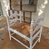 Banc paillé