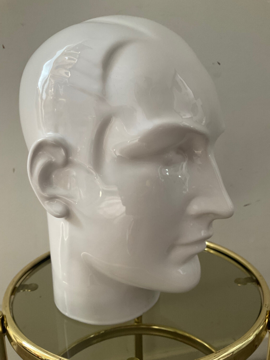 Vintage ceramic hat head