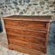 Commode ancienne française en pin, début des années 1900