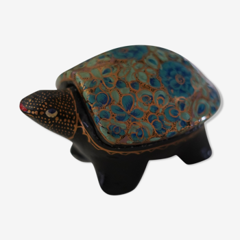 Hand-painted turtle jewelry box