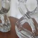 Pair of vintage crystal candlesticks