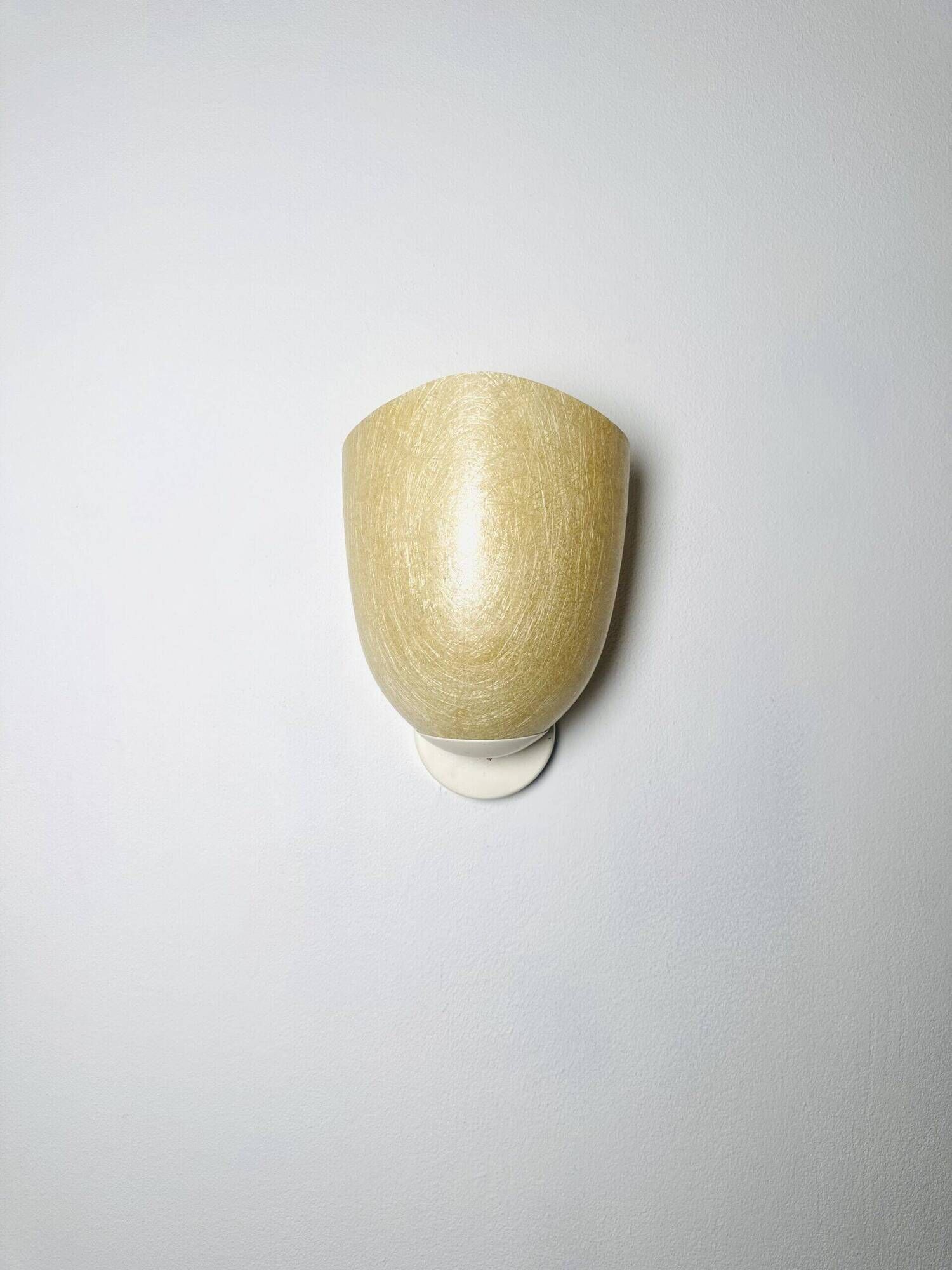 Model Nd11 Fiberglass Wall Lamp By Louis Kalff For Philips, The Netherlands 1950S
