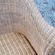 Pair of armchairs and bench in rattan and bamboo from the 60s/70s
