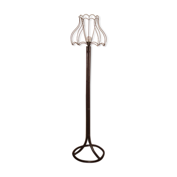 Rattan floor lamp