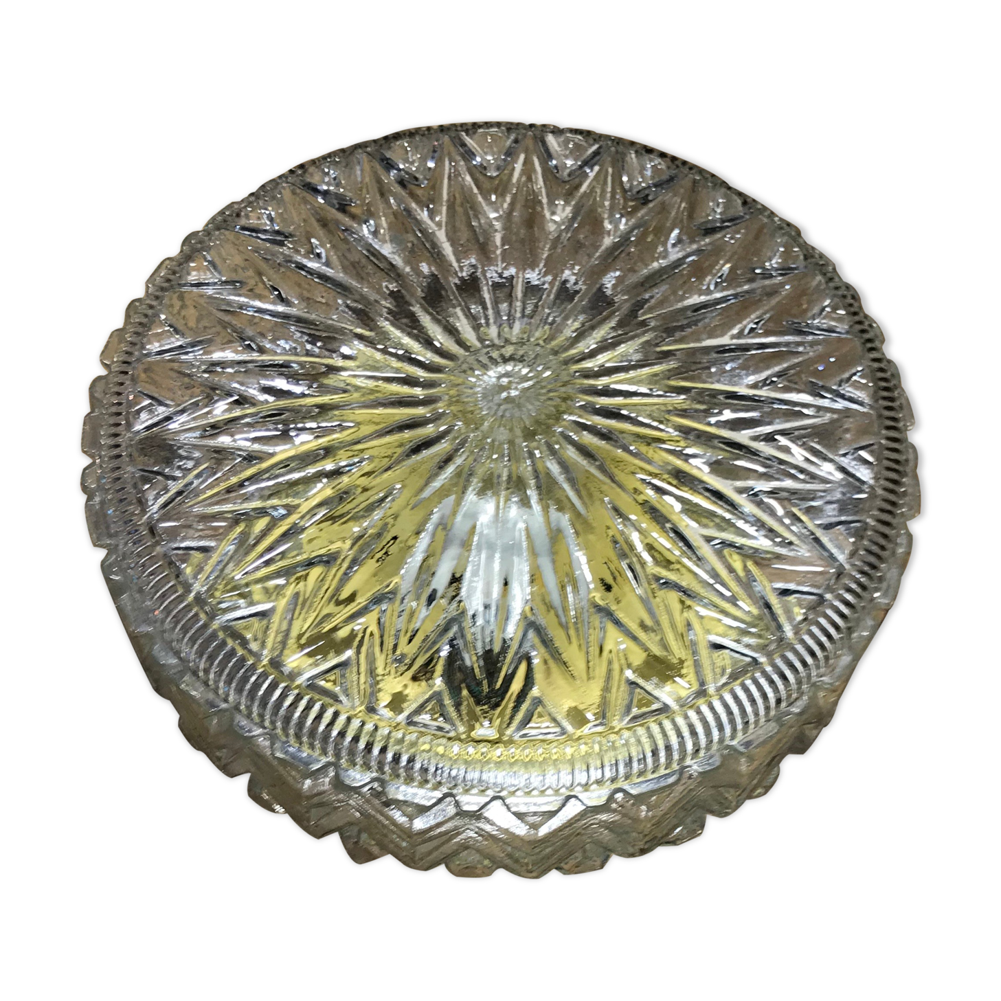 Molded glass ceiling light