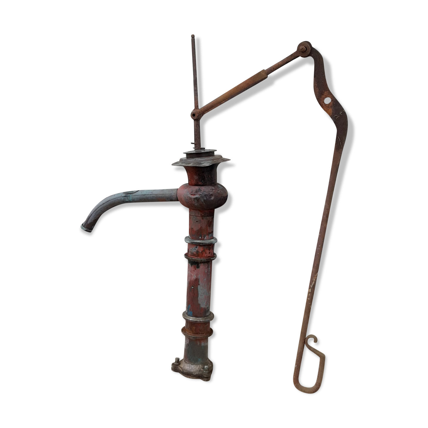 Red Copper Garden Well Pump 19th