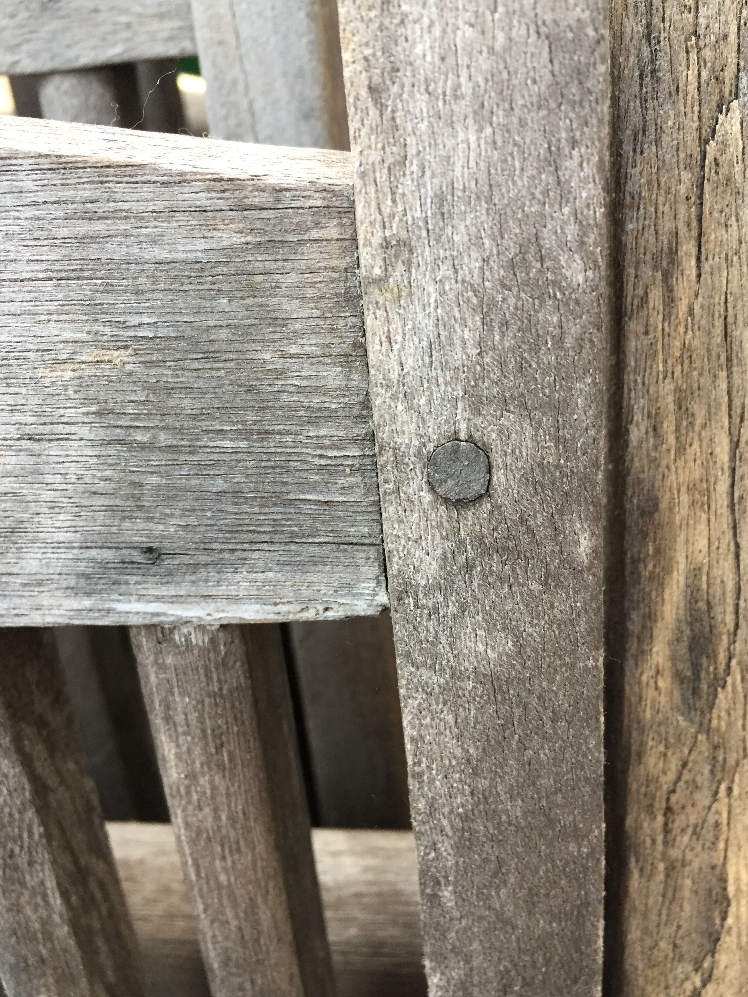 3 vintage folding garden chairs made of River Han teak