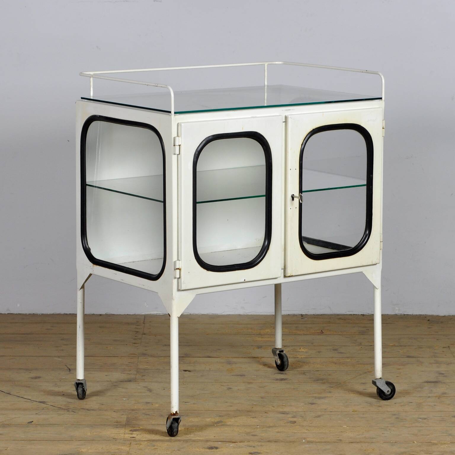 Vintage Iron Medical Trolley, 1970s