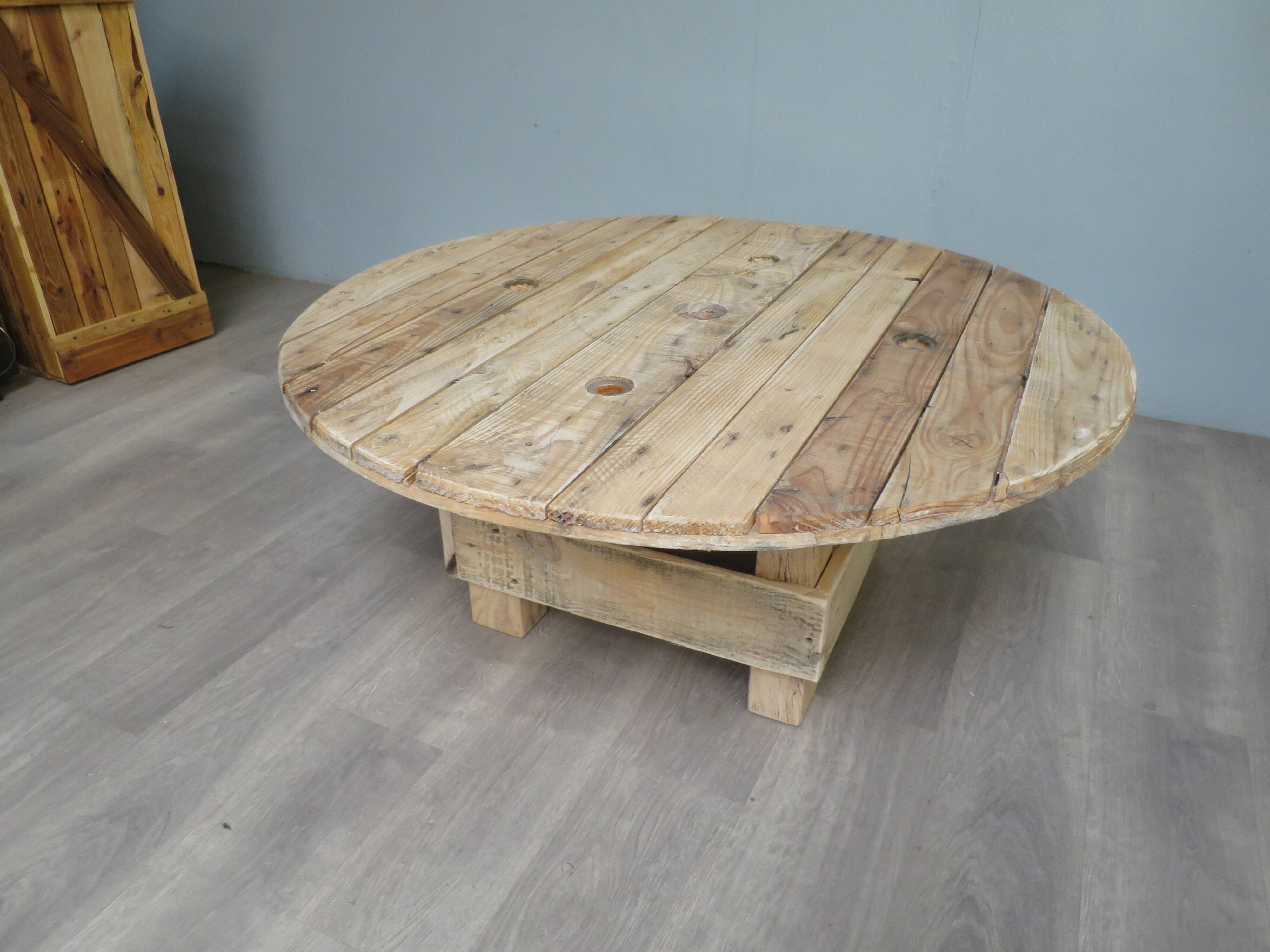 Coffee table in drum