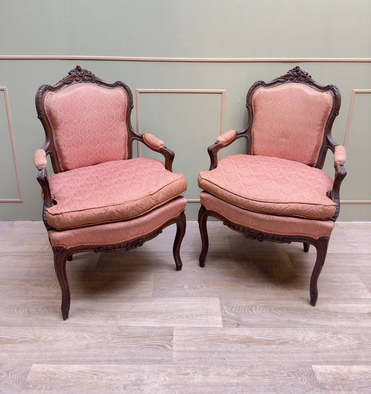 Louis XV Style Mahogany Living Room Furniture XIX Eme Century