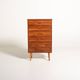 Scandinavian tall chest of six drawers