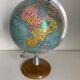 Globe vintage 1950 terrestre bois Girard Barrère Forest - 36 cm