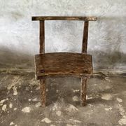 Large old teak chair or armchair H84 L60