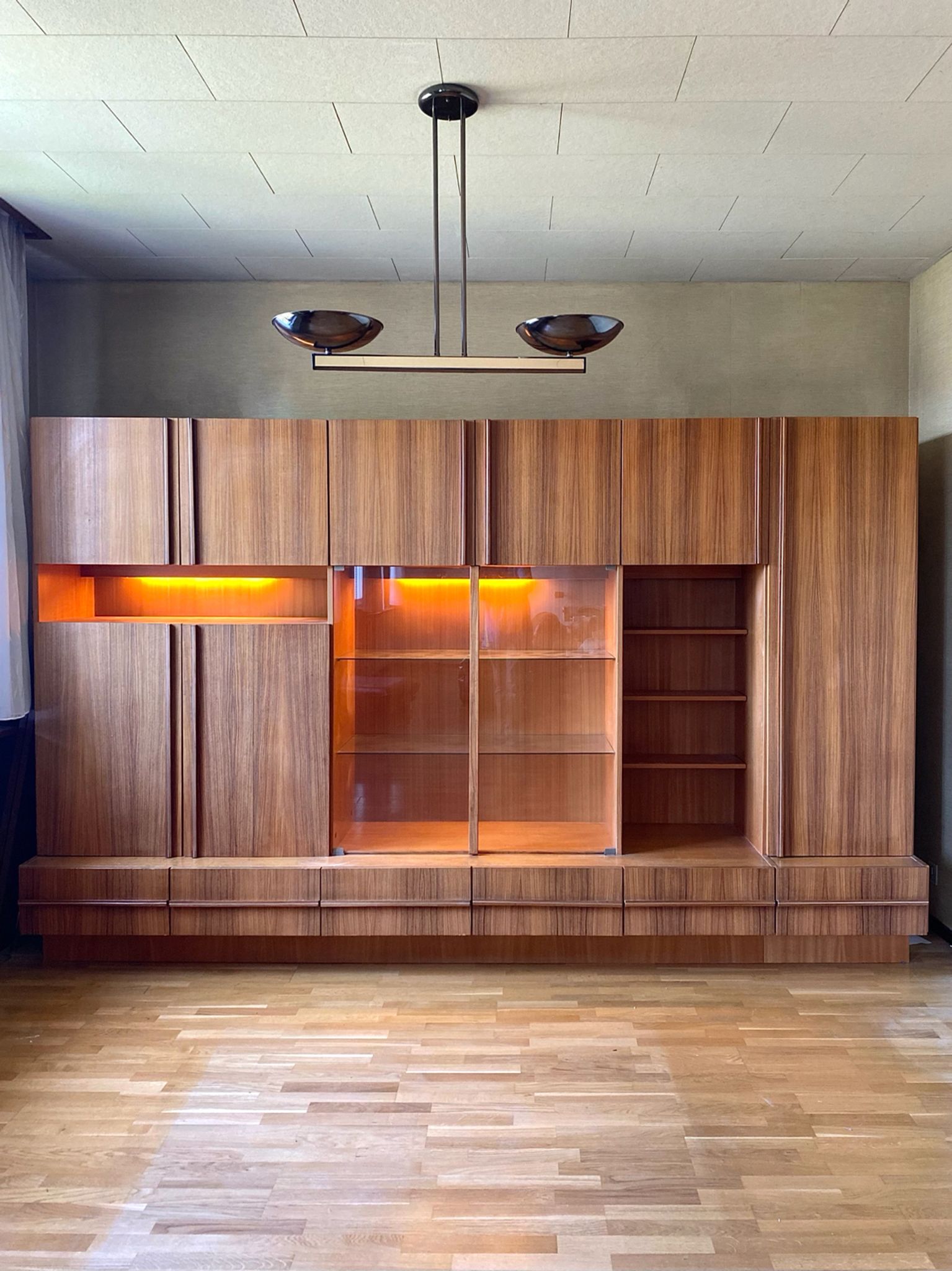 Wall unit / bookcase Italian Luigi Bartolini 1960