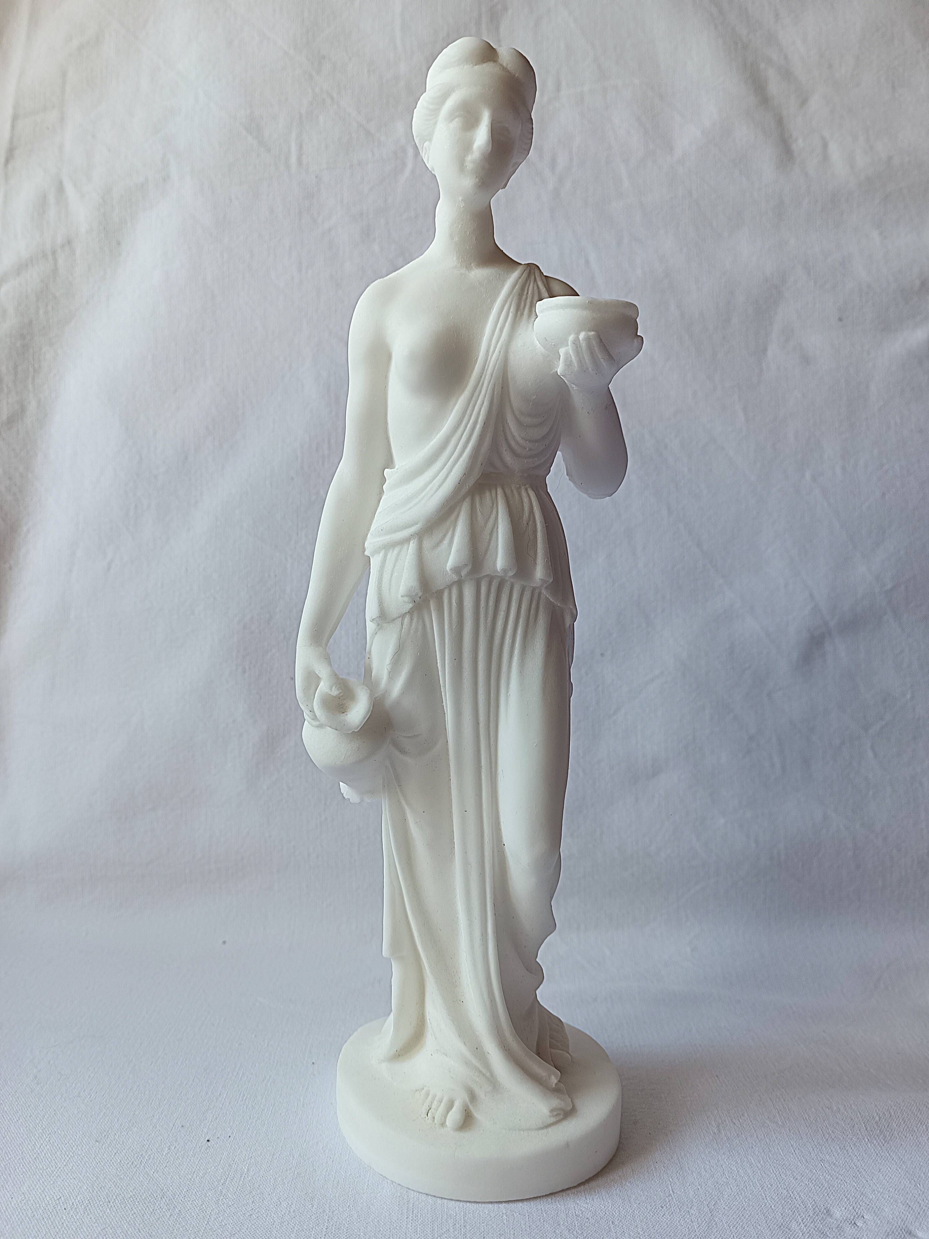 Statue sculpture Greek goddess Hebe marble