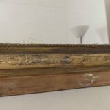 Louis-Philippe gilded mirror with pediment