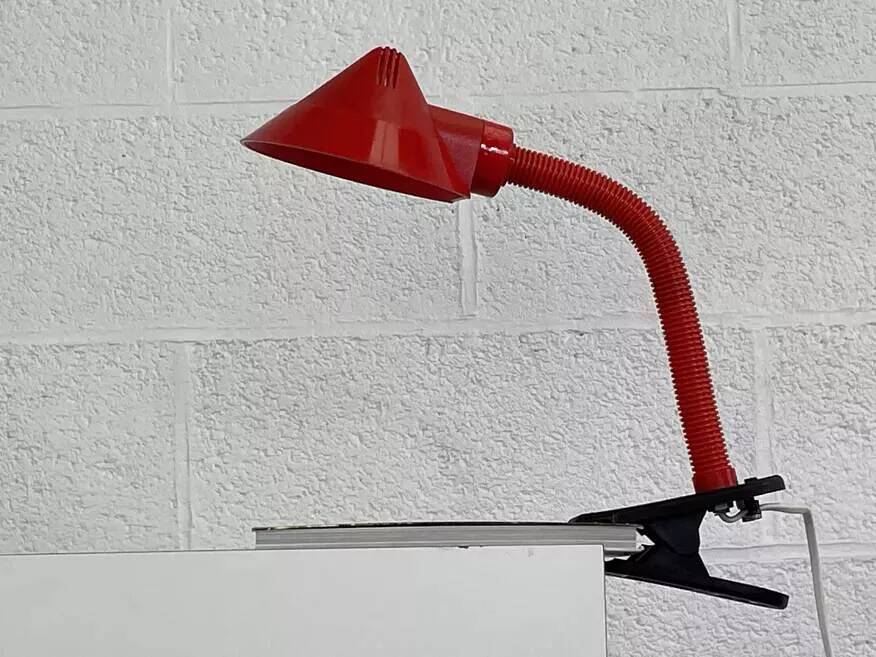 Vintage articulated clamp lamp