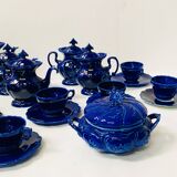 Art Deco tea and coffee service in polychrome earthenware, 20th century