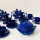 Art Deco tea and coffee service in polychrome earthenware, 20th century
