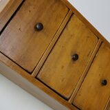 Antique dutch ochre drawer cabinet, early 20th century