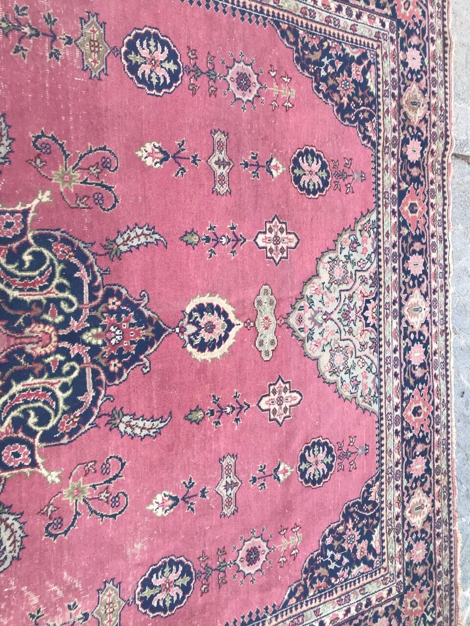 Turkish carpet former Sparta handmade 273 x 390 cm