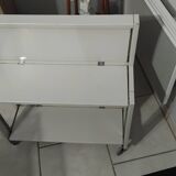 Foldable dessert table TOBIA by CIATTI vintage white lacquer design ITALY