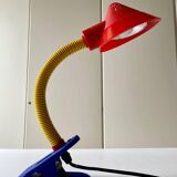 Articulated Memphis style clamp lamp